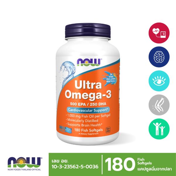 Now Foods - Omega 3 EPA 500 / DHA 250 From Fish Oil