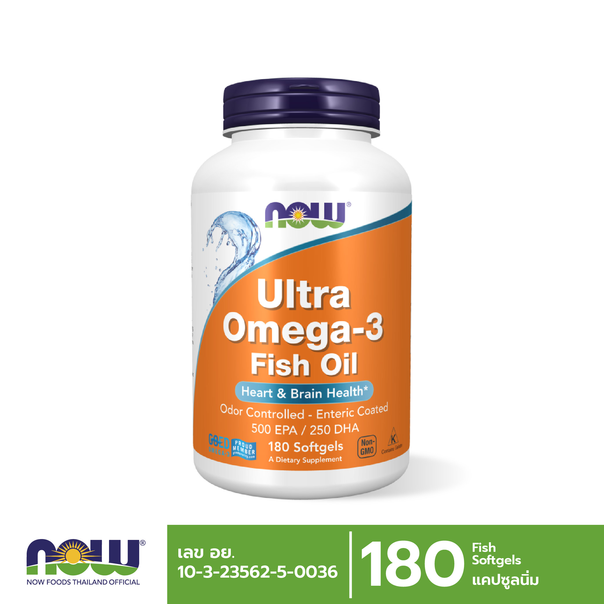 NOW Ultra Omega-3 (Bovine Gelatin) (180 Softgels)